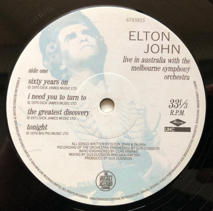 Live In Australia (With The Melbourne Symphony Orchestra) - secondary