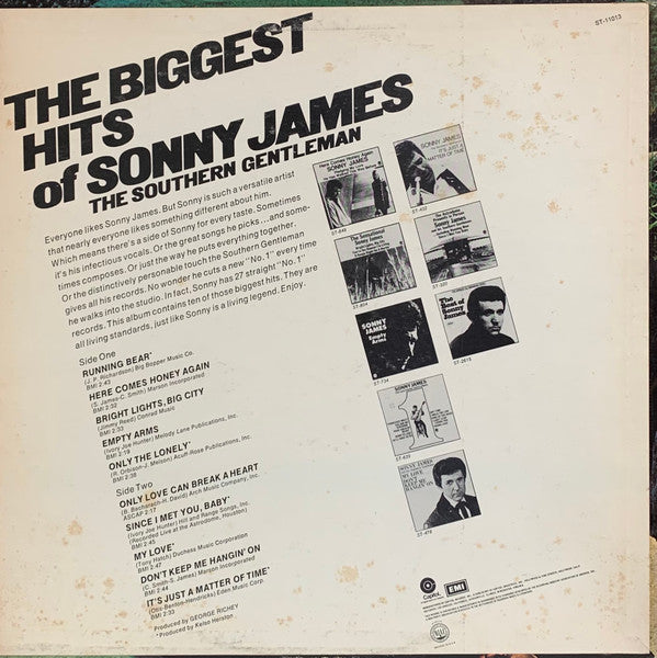 The Biggest Hits Of Sonny James - The Southern Gentleman - secondary