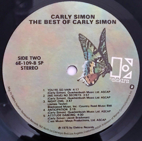 The Best Of Carly Simon  - secondary