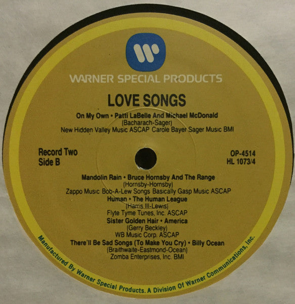 Love Songs - secondary