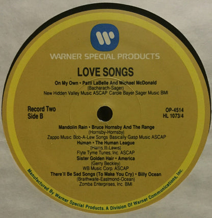 Love Songs - secondary