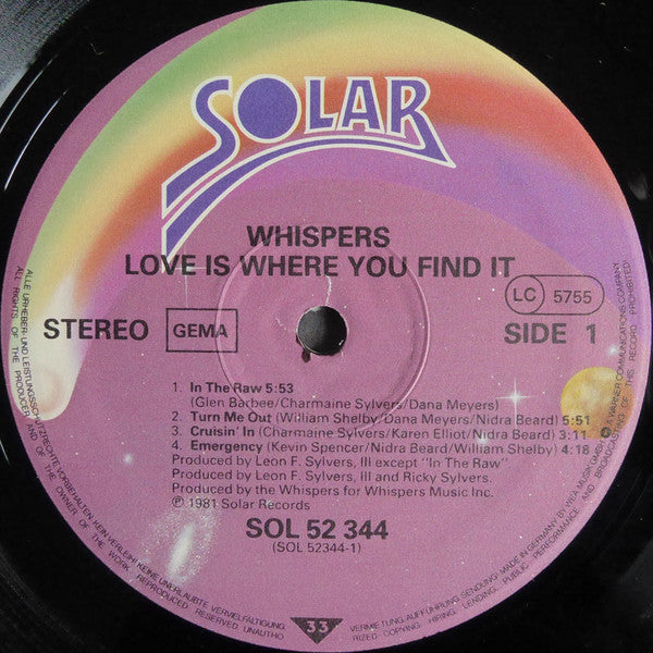 Love Is Where You Find It - secondary