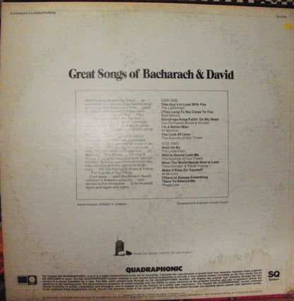 Great Songs Of Bacharach & David - secondary