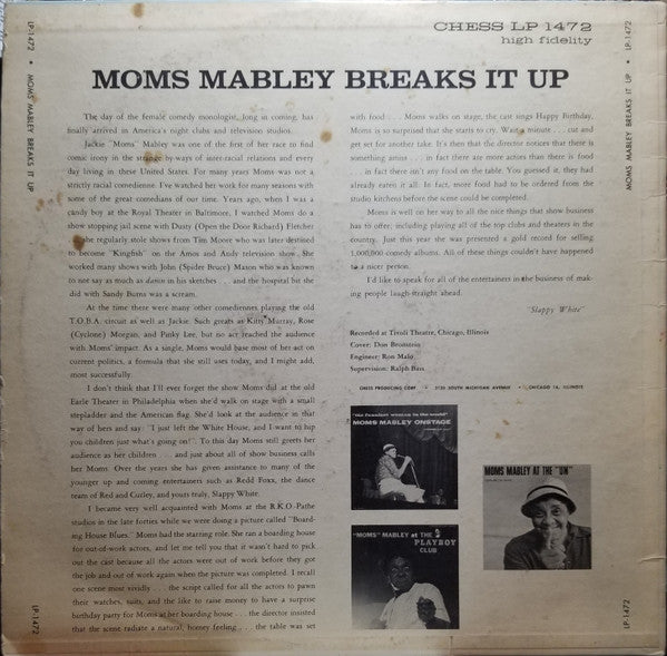 Breaks It Up - secondary