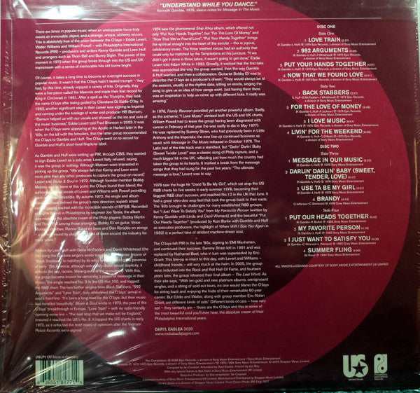 Philly Chartbusters (The Best Of The O'Jays) - secondary