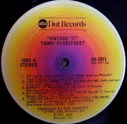 Tommy Overstreet - Vintage 77