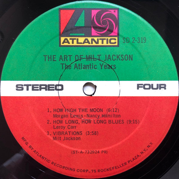 The Art Of Milt Jackson - The Atlantic Years - secondary