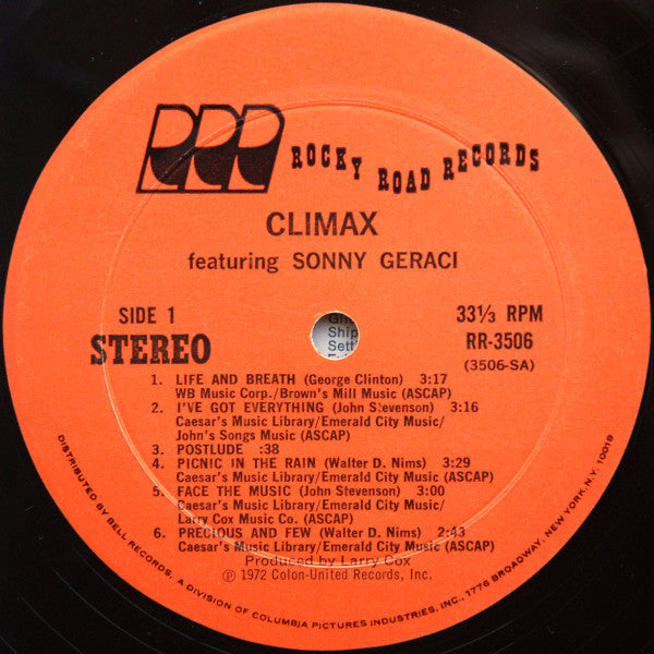 Climax Featuring Sonny Geraci - secondary