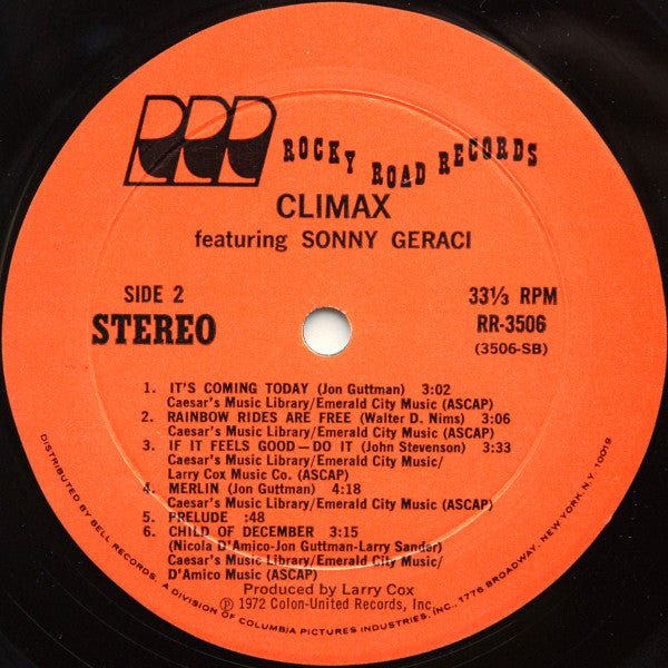 Climax Featuring Sonny Geraci - secondary
