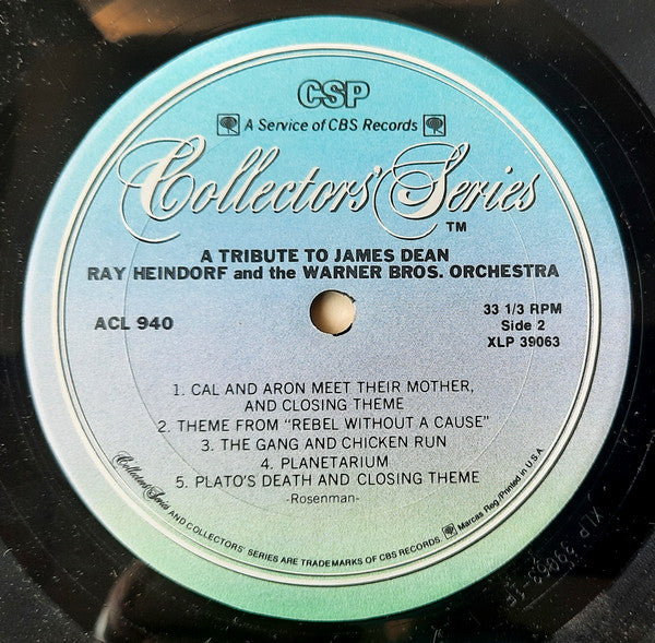 A Tribute To James Dean. Music From Giant, East Of Eden, Rebel Without A Cause - secondary