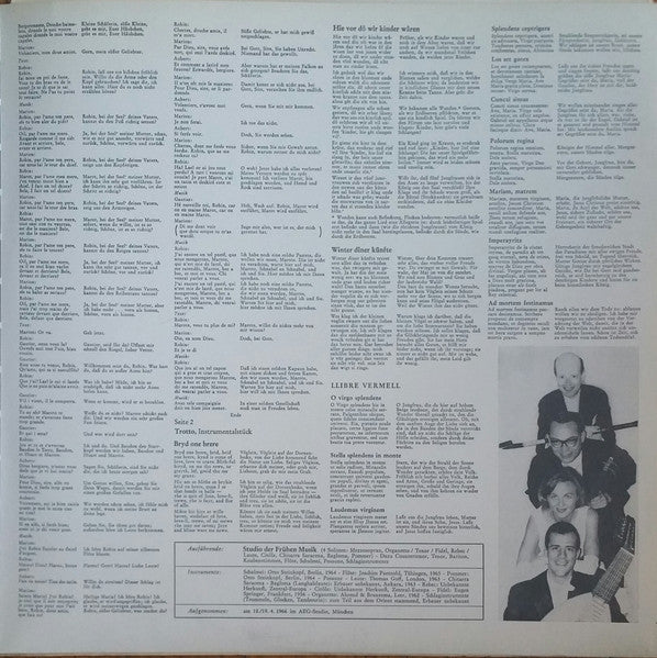 Robin Et Marion • Llibre Vermell U.A. - Weltliche Musik Um 1300 - secondary