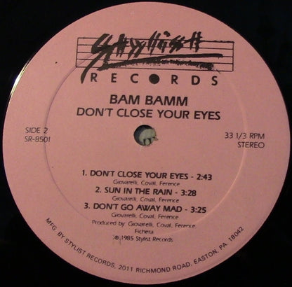 Bam Bamm - Don't Close Your Eyes