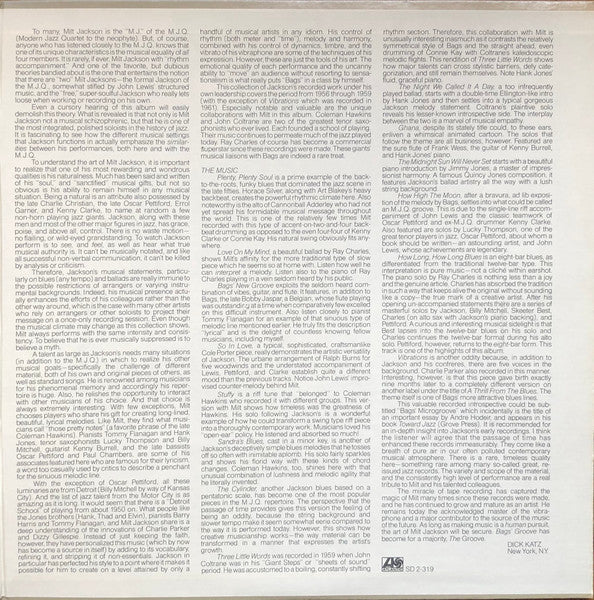 The Art Of Milt Jackson - The Atlantic Years - secondary