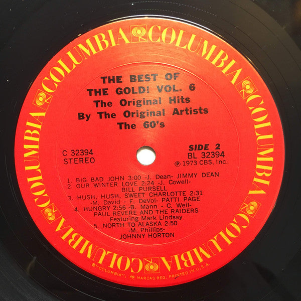 The Best Of The Gold! 60's - Vol. 6 - secondary