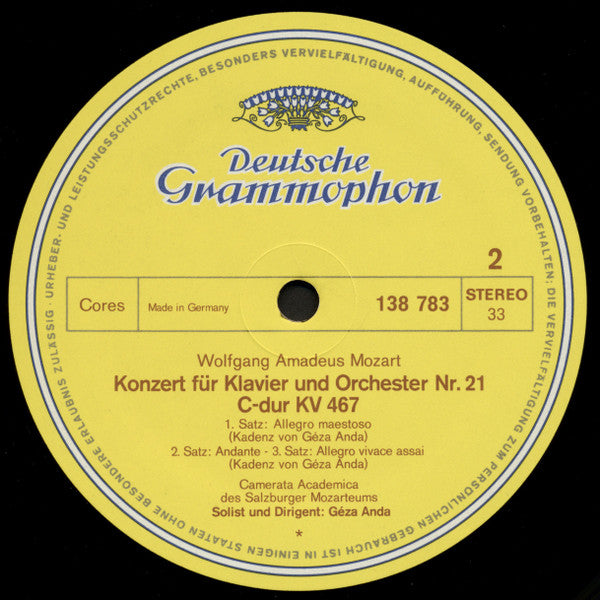 Piano Concertos No. 17, G Major, KV 453, No. 21, C Major, KV 467 - secondary