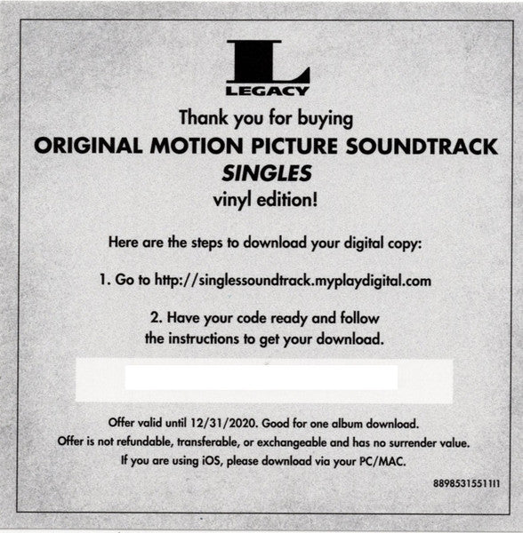 Singles - Original Motion Picture Soundtrack - secondary