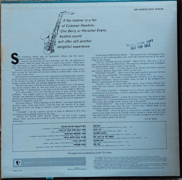 Sil Austin Plays Pretty Melodies Of The World - secondary