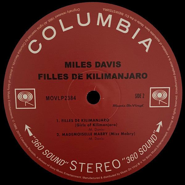 Filles De Kilimanjaro - secondary