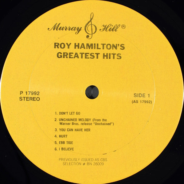 Roy Hamilton's Greatest Hits - secondary