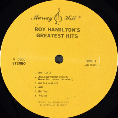 Roy Hamilton's Greatest Hits - secondary