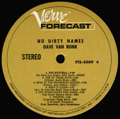 No Dirty Names - secondary