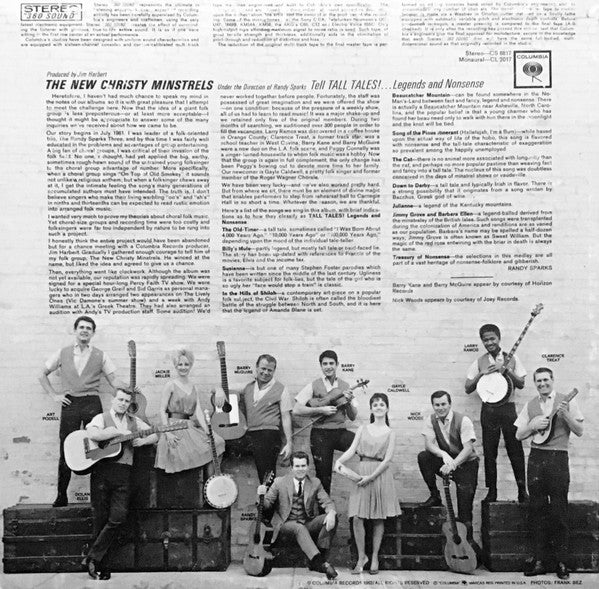 The New Christy Minstrels Tell Tall Tales! Legends And Nonsense - secondary