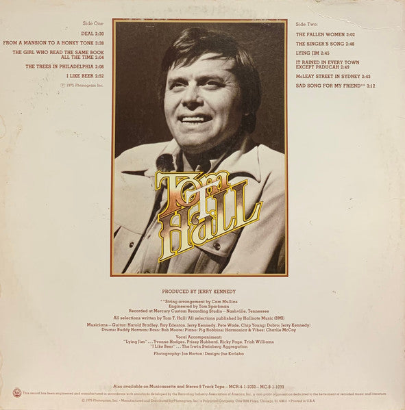Tom T. Hall - I Wrote A Song About It