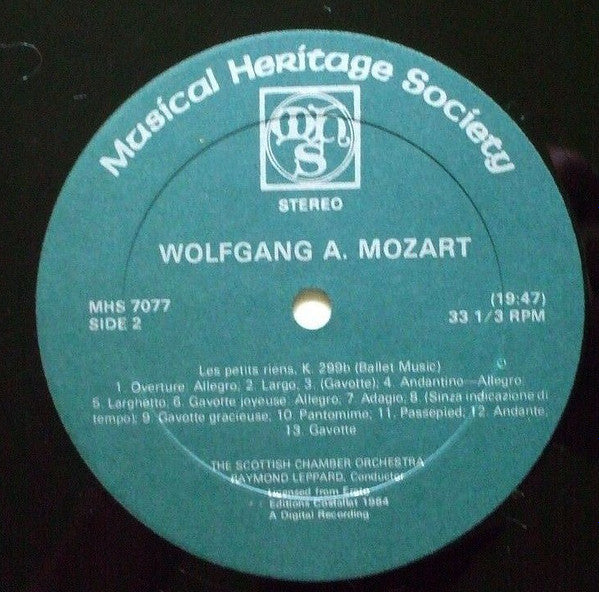 Wolfgang Amadeus Mozart, Scottish Chamber Orchestra, Raymond Leppard - Eine Kleine Nachtmusik, K. 525; Six German Dances, K. 571, Les Petits Riens, K. 299b