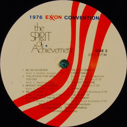 The Spirit Of Achievement - 1976 Exxon Convention - secondary