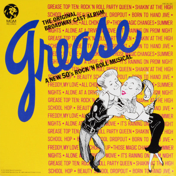 Grease - The Original Broadway Cast Album - primary