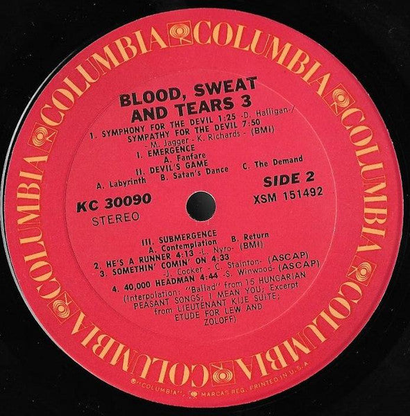 Blood, Sweat And Tears 3 - secondary