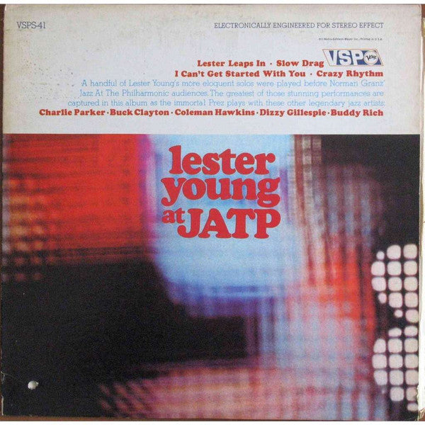 Lester Young At JATP - secondary
