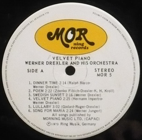 Orchestra Werner Drexler - Velvet Piano
