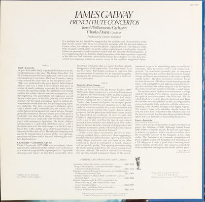 James Galway, Royal Philharmonic Orchestra, Charles Dutoit, Jacques Ibert, Francis Poulenc, Cécile Chaminade, Gabriel Fauré - French Flute Concertos