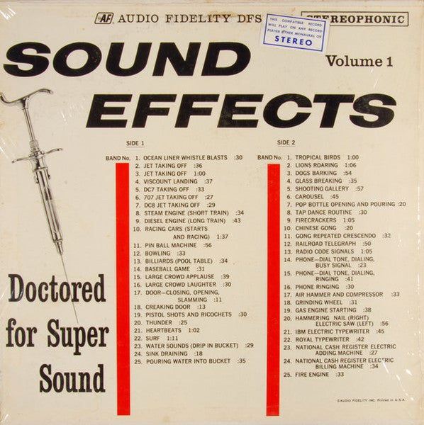 Sound Effects Volume 1 - secondary