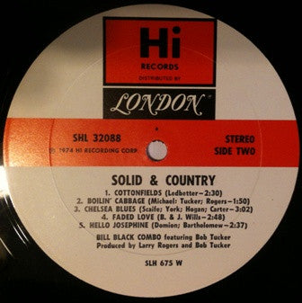 Bill Black's Combo, Bob Tucker - Solid & Country