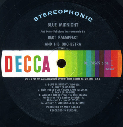 Bert Kaempfert & His Orchestra - Blue Midnight And Other Fabulous Instrumentals