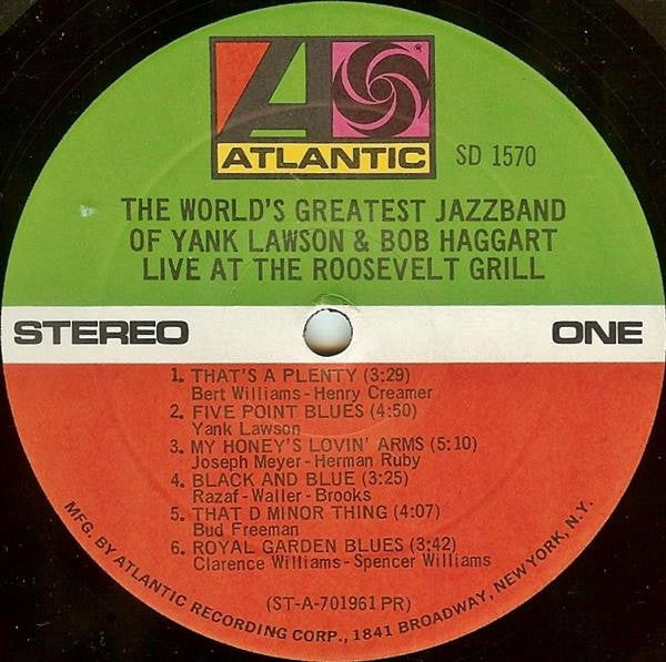 The World's Greatest Jazzband, Yank Lawson, Bob Haggart - Live At The Roosevelt Grill