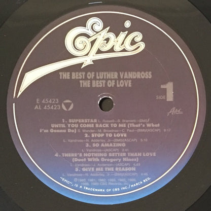 The Best Of Luther Vandross - The Best Of Love - secondary