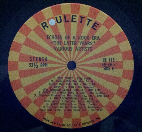 Echoes Of a Rock Era: The Later Years - secondary