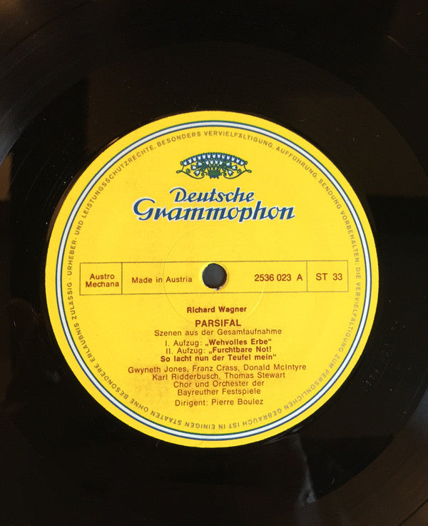 Richard Wagner, Gwyneth Jones, Franz Crass, James King, Donald McIntyre, Karl Ridderbusch, Thomas Stewart, Chor der Bayreuther Festspiele, Orchester der Bayreuther Festspiele, Pierre Boulez - Szenen Aus Parsifal - Bayreuth 70