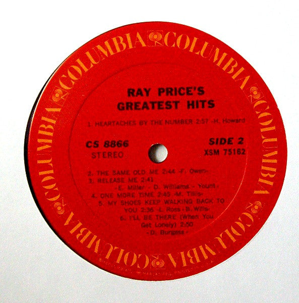 Ray Price's Greatest Hits - secondary