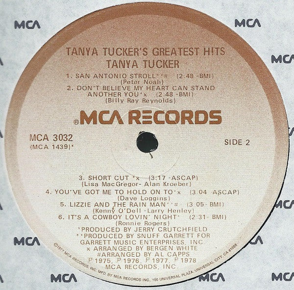 Tanya Tucker's Greatest Hits - secondary