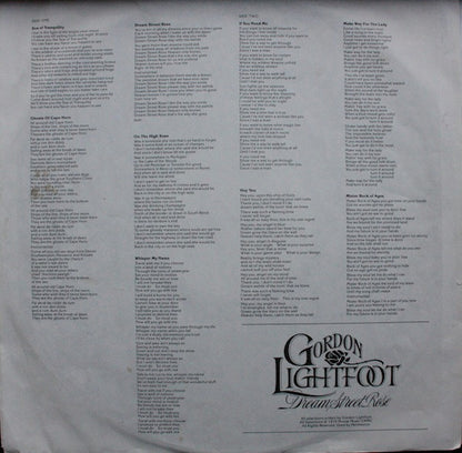 Gordon Lightfoot - Dream Street Rose