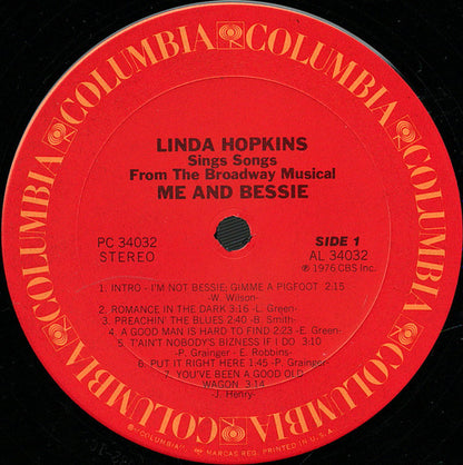 Me And Bessie (Linda Hopkins Sings Songs From The Broadway Musical) - secondary