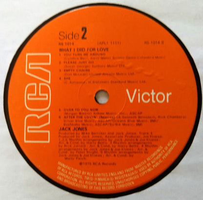 Jack Jones - What I Did For Love