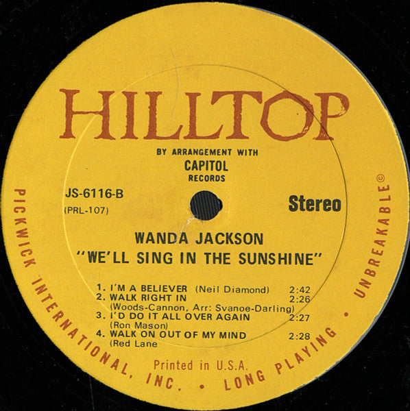 We'll Sing In The Sunshine - secondary
