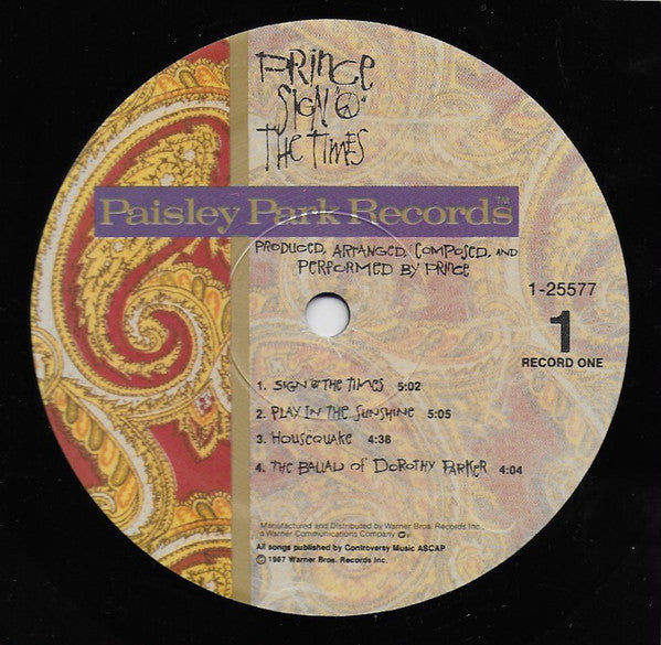 Sign "O" The Times - secondary