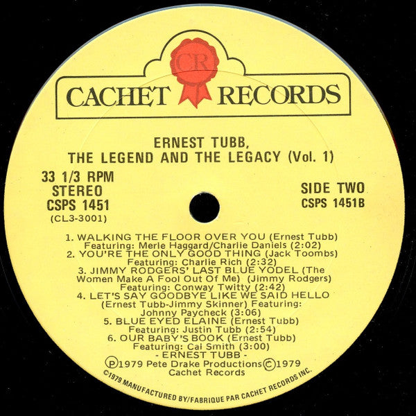 Ernest Tubb: The Legend And The Legacy Volume 1 - secondary
