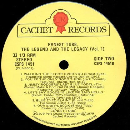 Ernest Tubb: The Legend And The Legacy Volume 1 - secondary